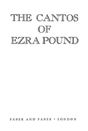 The cantos of Ezra Pound.