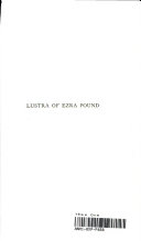 Lustra of Ezra Pound.