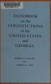 Handbook on the Constitutions of the United States and Georgia /