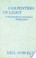 Carpenters of light : some contemporary English poets /