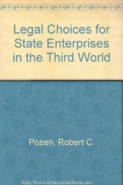 Legal choices for state enterprises in the Third World /