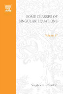 Some classes of singular equations /