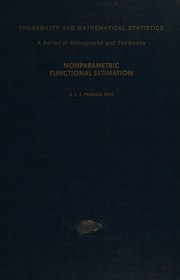 Nonparametric functional estimation /