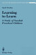 Learning to learn : a study of Swedish preschool children /