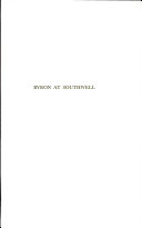 Byron at Southwell : the making of a poet; with new poems and letters from the rare books collections of the University of Texas /