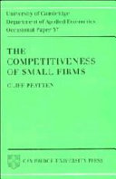 The competitiveness of small firms /