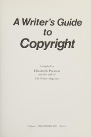 A writer's guide to copyright /