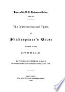 The construction and types of Shakespeare's verse as seen in the Othello.