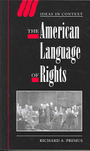 The American language of rights /