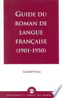 Guide du roman de langue française /