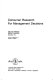 Consumer research for management decisions /