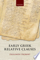 Early Greek relative clauses /