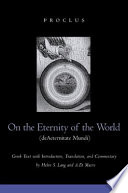 On the eternity of the world = (De aeternitate mundi) /