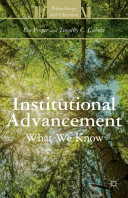 Institutional advancement : what we know /