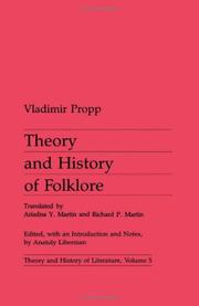 Theory and history of folklore /