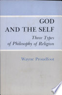 God and the self : three types of philosophy of religion /