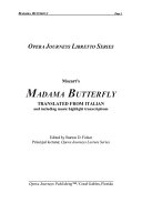 Puccini's Madama Butterfly /