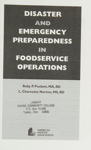 Disaster and emergency preparedness in foodservice operations /