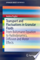 Transport and fluctuations in granular fluids : from Boltzmann equation to hydrodynamics, diffusion and motor effects /