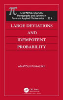 Large deviations and idempotent probability /