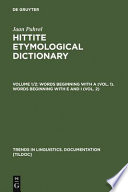 Hittite etymological dictionary /