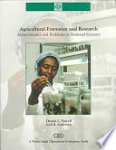 Agricultural extension and research : achievements and problems in national systems /