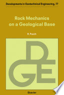 Rock mechanics on a geological base /