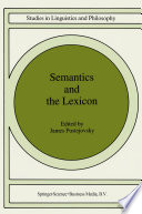 Semantics and the Lexicon /