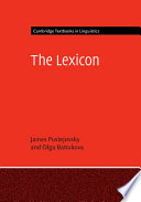 The lexicon /