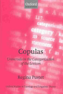 Copulas : universals in the categorization of the lexicon /