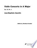Violin concerto in A major, op. 12, no. 1 /