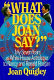 What does Joan say? : my seven years as White House astrologer to Nancy and Ronald Reagan /