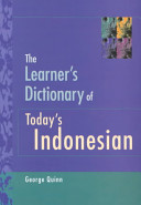 The learner's dictionary of today's Indonesian /