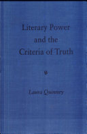 Literary power and the criteria of truth /