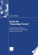 Inside the "knowledge factory" : organizational change in business schools in Germany, Sweden and the USA /