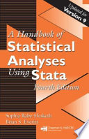 A handbook of statistical analyses using Stata /