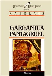 Gargantua Pantagruel : tiers livre, quart livre, cinquie︡me livre : extraits /