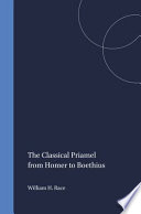 The classical priamel from Homer to Boethius /