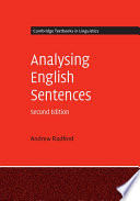 Analysing English sentences /