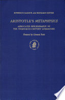 Aristotle's Metaphysics : annotated bibliography of the twentieth-century literature /