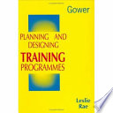 Planning and designing training programmes /