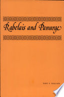 Rabelais and Panurge : a psychological approach to literary character /
