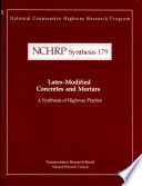 Latex-modified concretes and mortars /