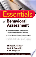 Essentials of behavioral assessment /