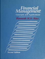Financial management : concepts and applications /