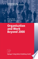Organisation and Work Beyond 2000 /