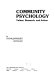 Community psychology : values, research, and action /