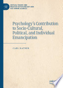 Psychology's Contribution to Socio-Cultural, Political, and Individual Emancipation /