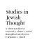Studies in Jewish thought /