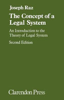The concept of a legal system : an introduction to the theory of legal system /